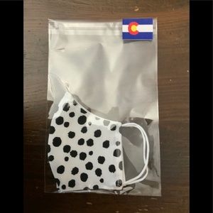 NWT Colorado made Dalmatian Animal Print mask